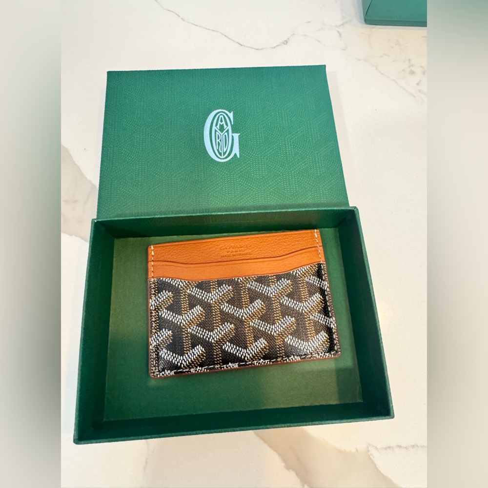 Goyard Saint-Sulpice Card Wallet Black and Tan